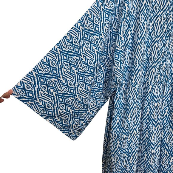 Coolibar Dress Womens Medium Blue Navia UPF 50+ Beach Pool Cover Up - Picture 5 of 10